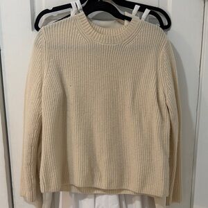 Banana Republic Cream Crew Neck Sweater